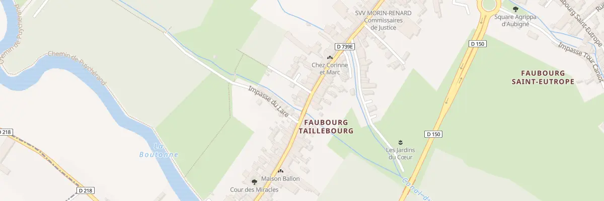 Plan du 66 Fg Taillebourg à Saint-Jean-d’Angély