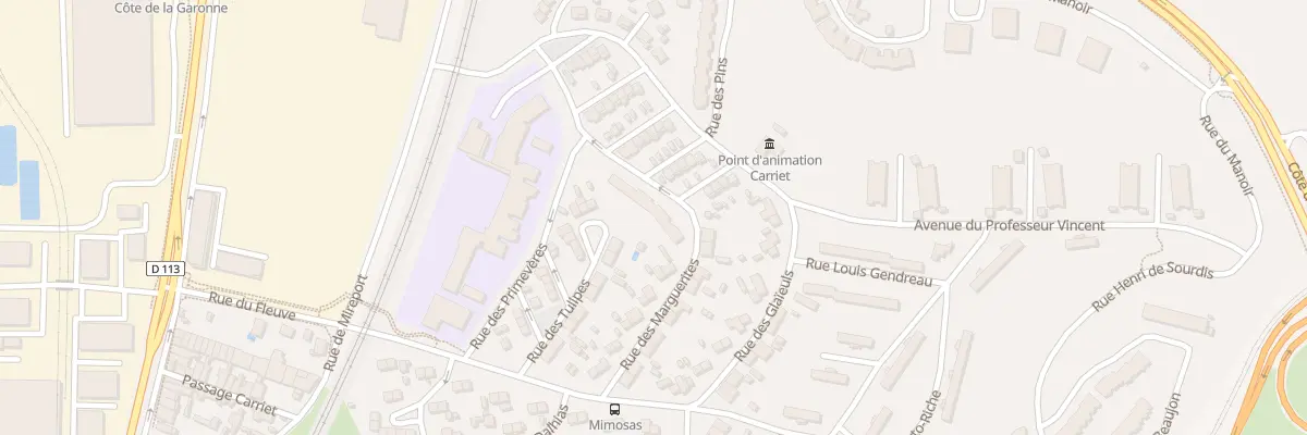 Plan du 69 Rue des Marguerites à Lormont