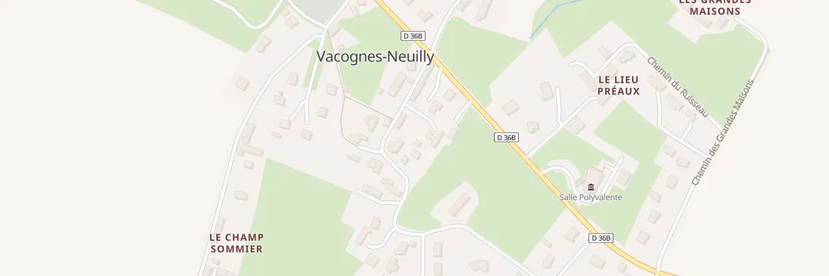 Plan du 1C Rue du Village à Vacognes-Neuilly