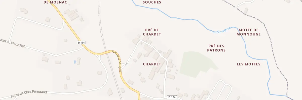 Plan du 23 Rue de Chardet à Mosnac
