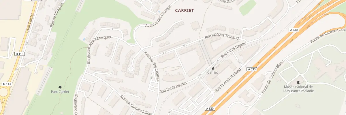 Plan du 1T Rue Jacques Thibault à Lormont