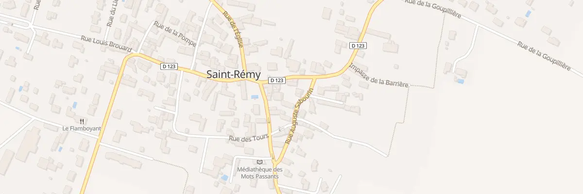 Plan du 6B Rue Alfred Poussard à Saint-Rémy