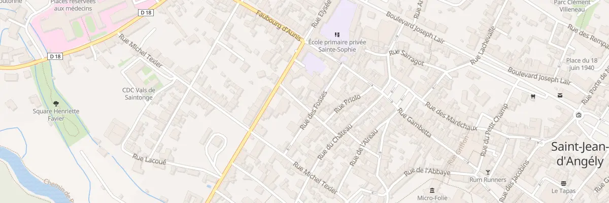 Plan du 20 Rue du Jeu de Billes à Saint-Jean-d’Angély