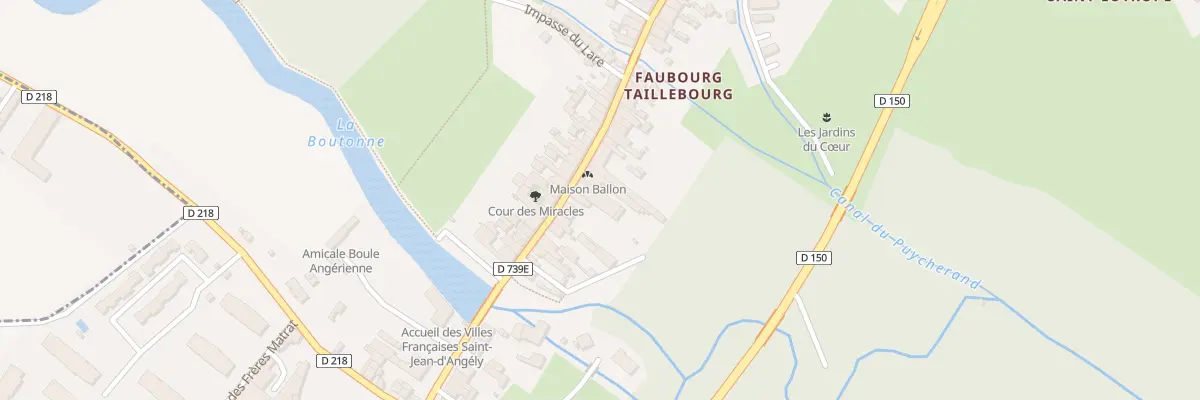 Plan du 99 Fg Taillebourg à Saint-Jean-d’Angély