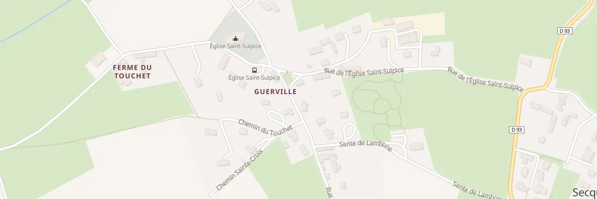Plan du 1 Rue de Guerville à Rots