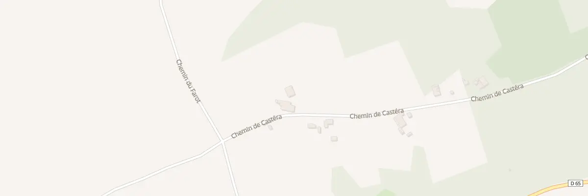 Plan du 636 Che de Castéra à Serres-Gaston
