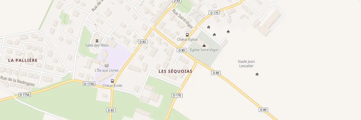 Plan du 14 All des Sequoias à Thue et Mue