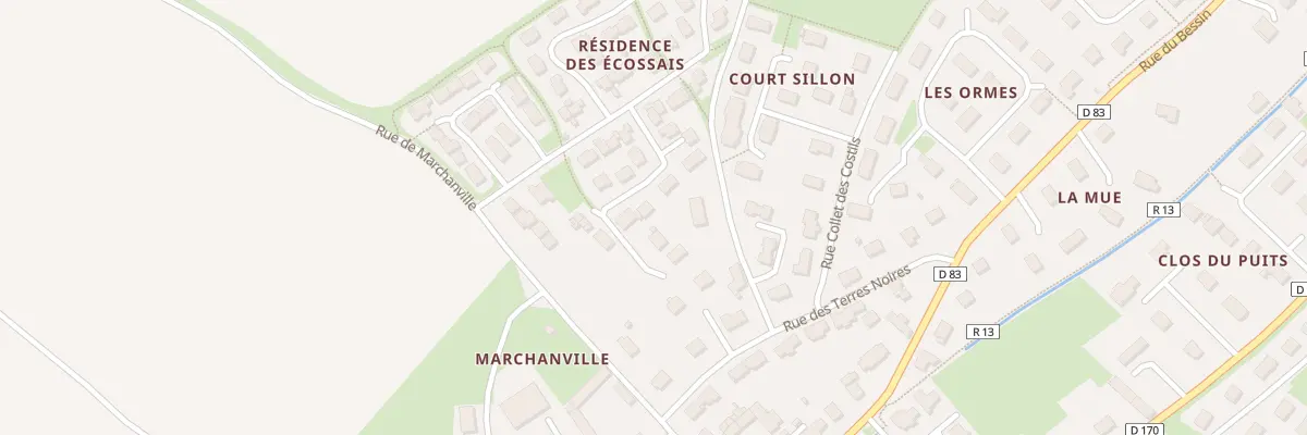 Plan du 10 Rue Shetland à Thue et Mue