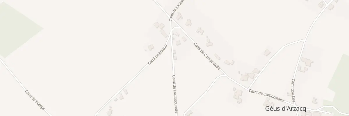 Plan du 9027 Rue Cami de Lacassourette à Géus-d’Arzacq