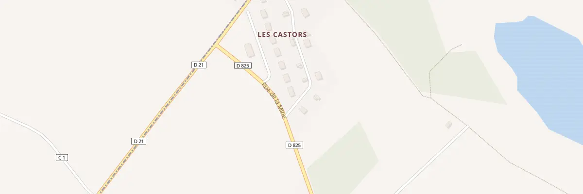 Plan du 14 Rue des Castors à La Ferrière-aux-Étangs
