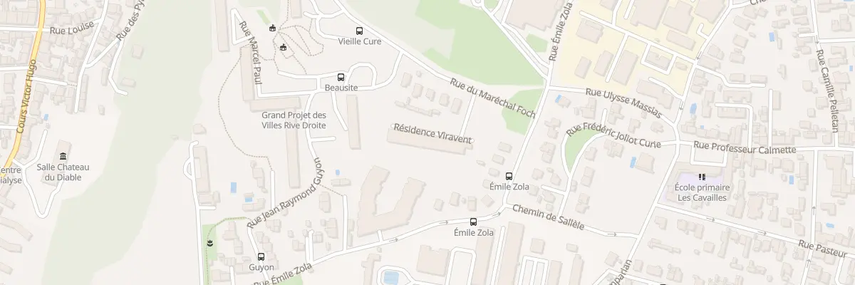 Plan du 99 Rue du Maréchal Foch à Cenon
