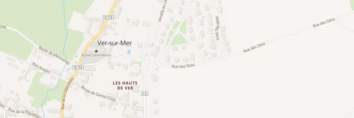 Plan du 11 Rue des Stins à Ver-sur-Mer