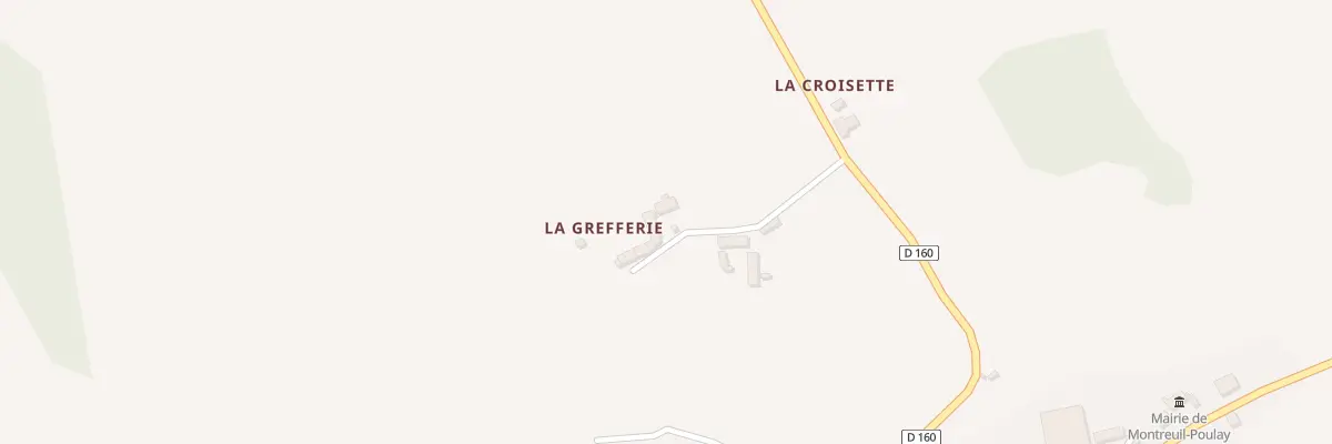 Plan du 2 La Grefferie à Montreuil-Poulay