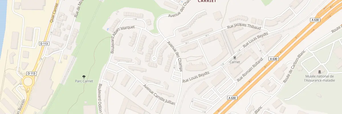 Plan du 15 Av des Champs à Lormont