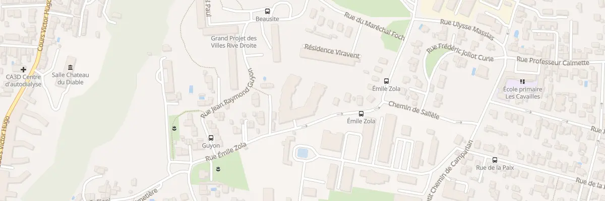 Plan du 14 Rue Henri Descot à Cenon