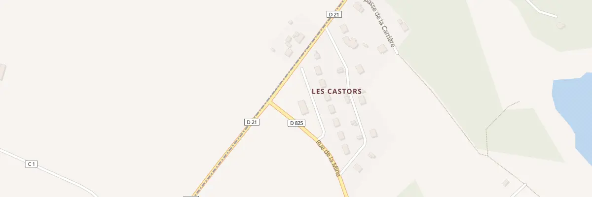 Plan du 16 Rue des Castors à La Ferrière-aux-Étangs