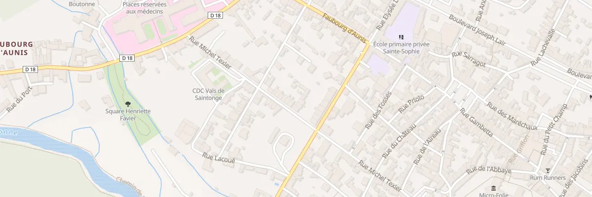 Plan du 36 Rue Michel Texier à Saint-Jean-d’Angély