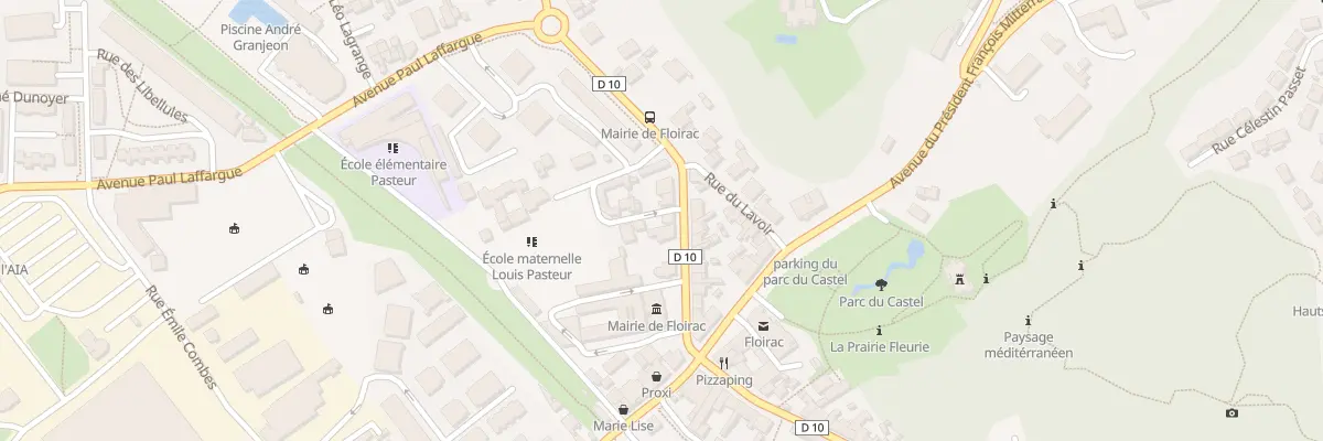 Plan du 14 Av Pasteur à Floirac