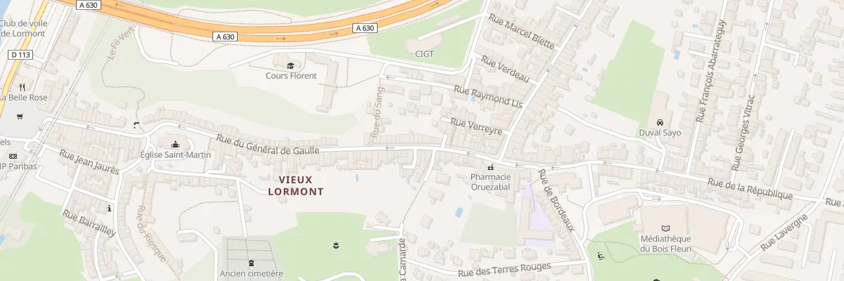 Plan du 130 Rue du Général de Gaulle à Lormont
