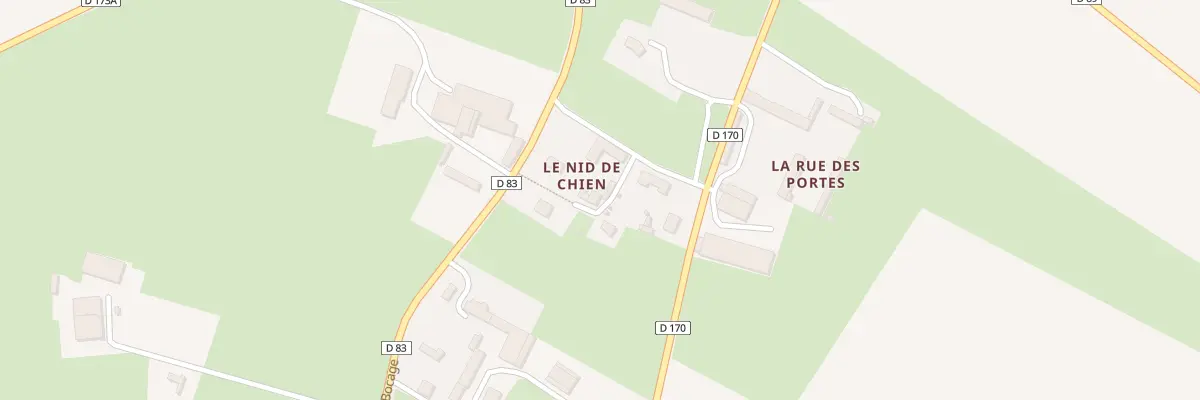 Plan du 5033 Rue du Nid de Chien à Thue et Mue