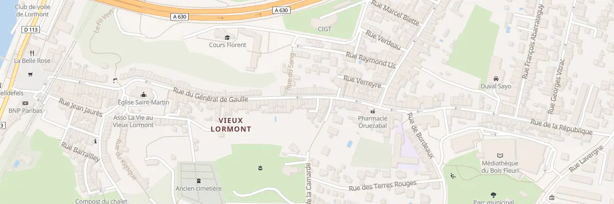 Plan du 101 Rue du Général de Gaulle à Lormont