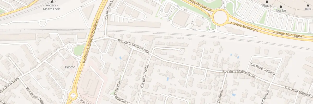 Plan du 11 Rue de la Maître École à Angers