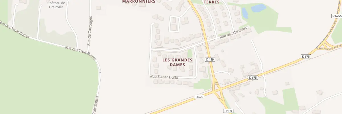 Plan du 5 Rue Hubertine Auclert à Grainville-sur-Odon