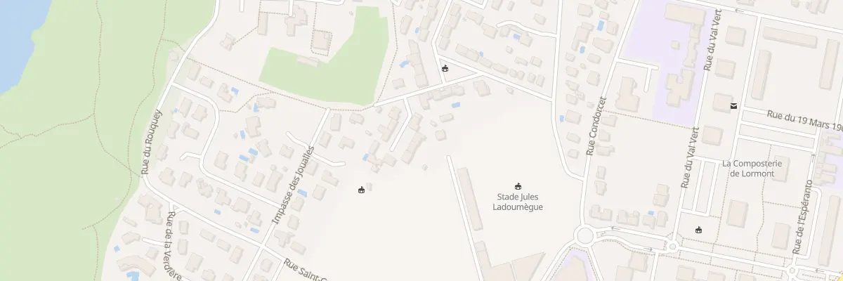 Plan du 11 Rue du Stade Municipal à Lormont