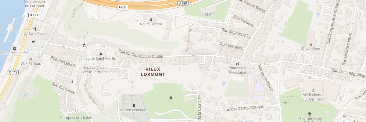 Plan du 89 Rue du Général de Gaulle à Lormont