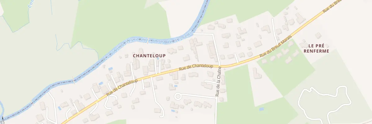 Plan du 8 Rue de Chanteloup à Bessines