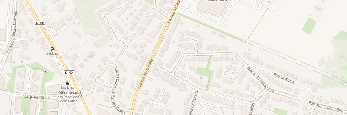 Plan du 94 Rue du 11 Novembre aux Ponts-de-Cé