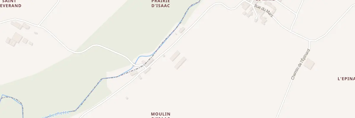 Plan de Moulin d’Isaac à Clion