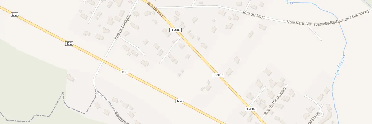 Plan du 25 Rue de Pau à Tarsacq