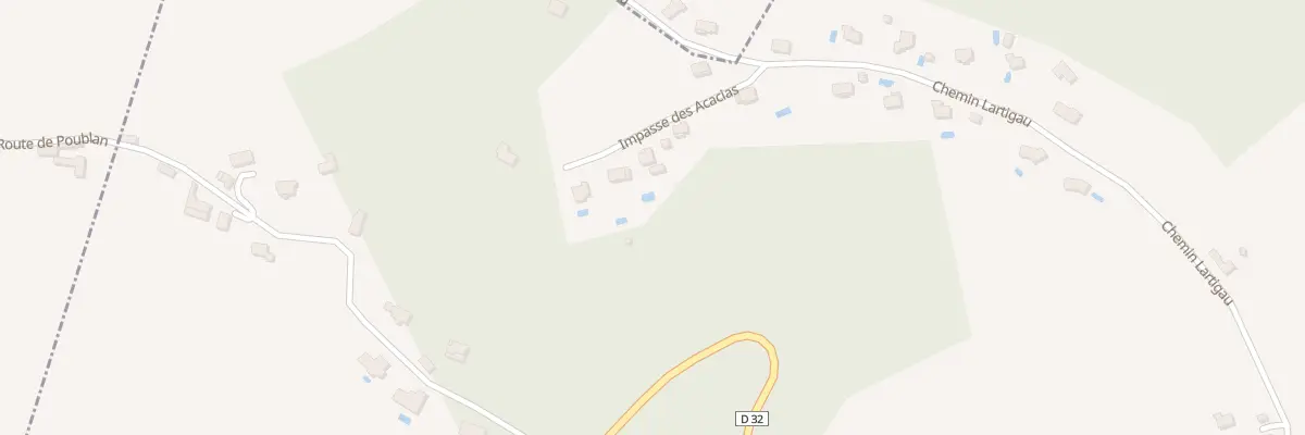 Plan du 121 Imp des Acacias à Cescau