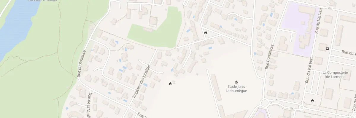 Plan du 23 Rue du Stade Municipal à Lormont