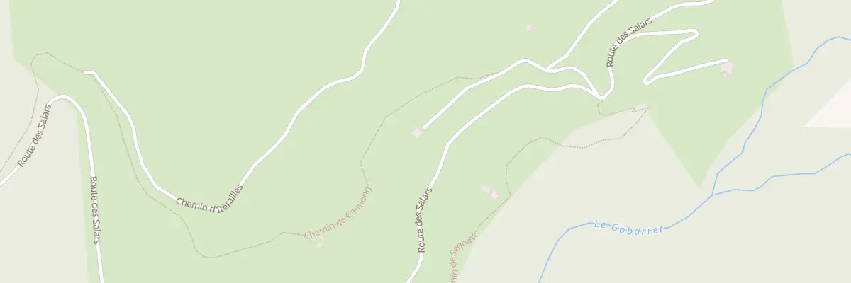 Plan du 280 Che de Camlong à Aydius