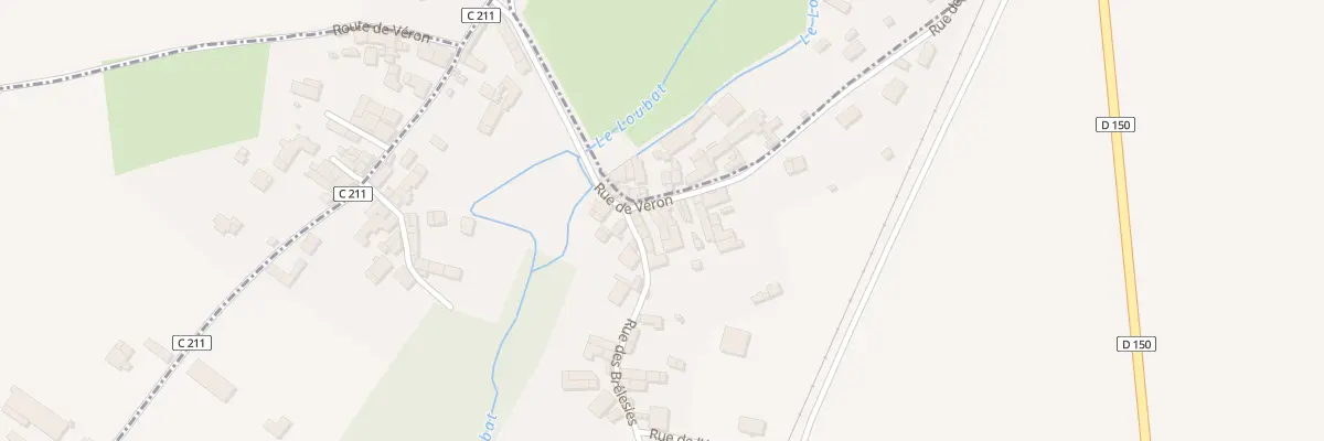 Plan du 493 Rue de Véron à Asnières-la-Giraud