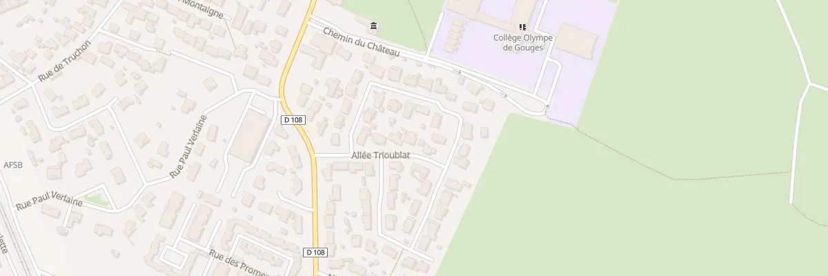 Plan du 8 All Trioublat à Cadaujac