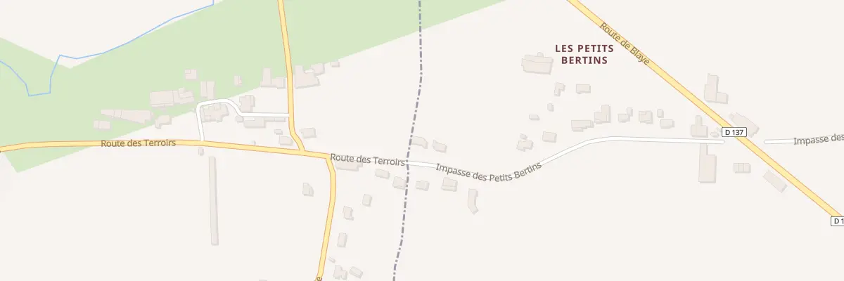 Plan du 107 Imp des Petits Bertins à Pugnac