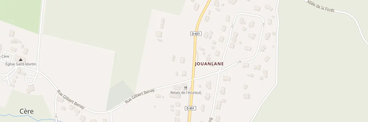 Plan du 53 Av d’Albret à Cère
