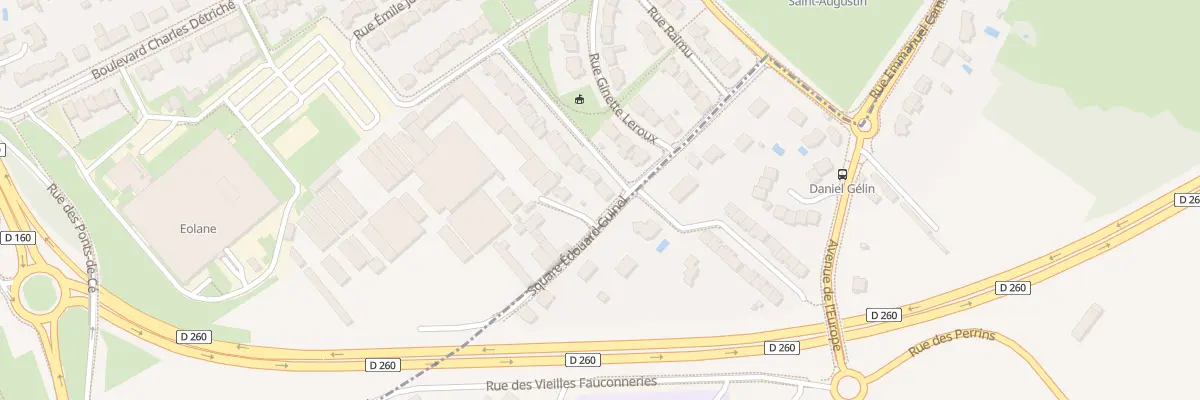 Plan du 22 Rue Henri Jaham desrivaux à Angers