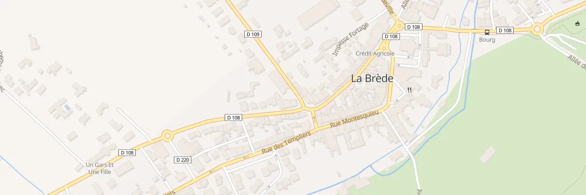 Plan du 1 Av du Château à La Brède