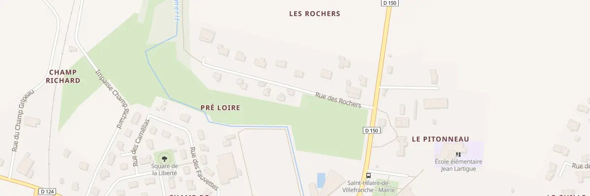 Plan du 9 Rue du Lot les Rochers à Saint-Hilaire-de-Villefranche