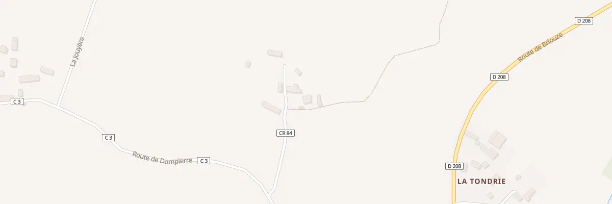Plan du 320 Rte de Dompierre à Champsecret