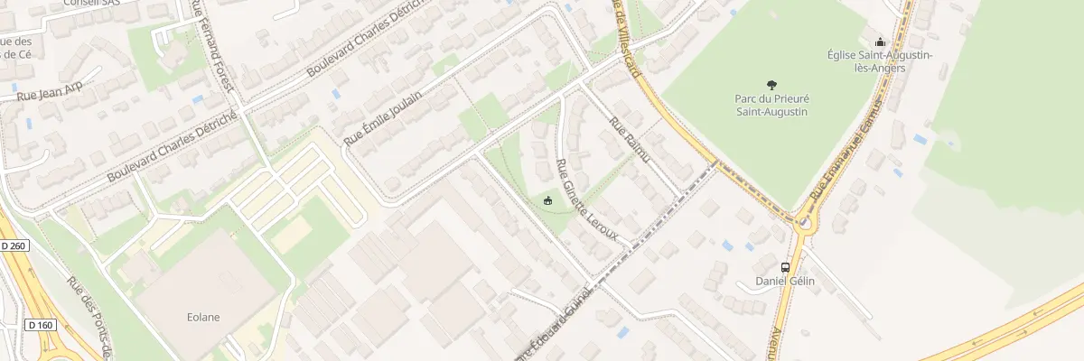 Plan du 6 Rue Ginette Leroux à Angers
