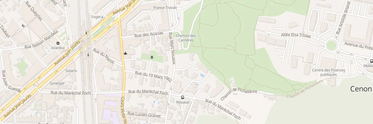 Plan du 7 Rue Marc Nouaux à Cenon
