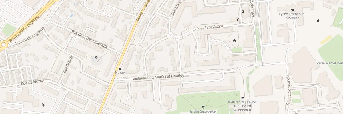 Plan du 9 Rue Paul Valéry à Angers