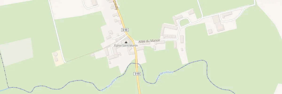 Plan du 2 All du Manoir à Ponts sur Seulles