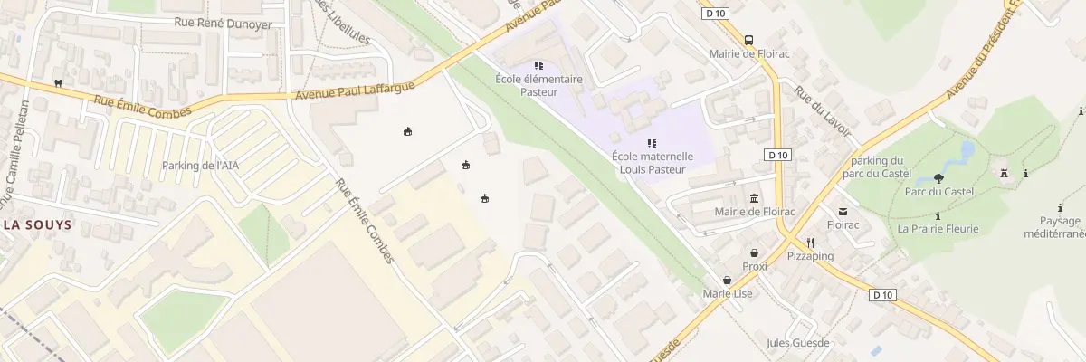 Plan du 7 Rue Anne Frank à Floirac