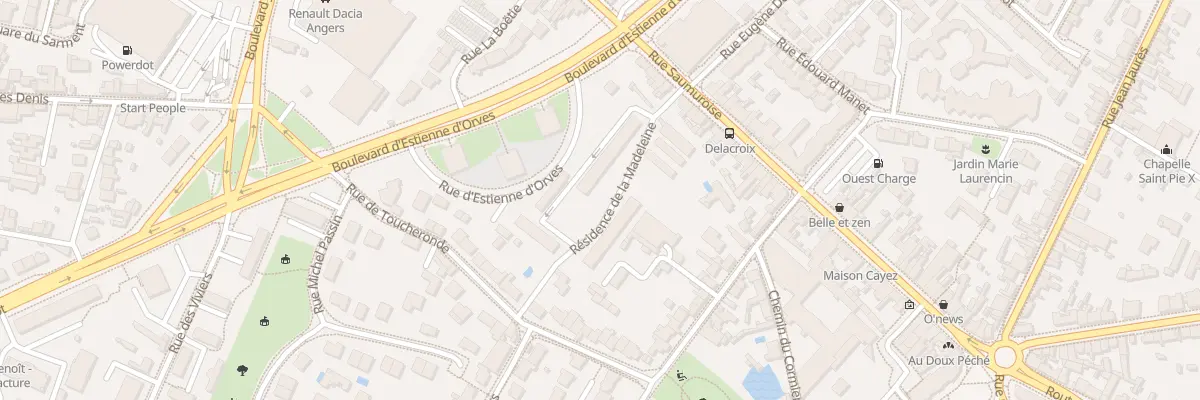 Plan du 90 Rue Saumuroise à Angers